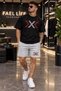 New Season Unisex T-Shirt and Shorts Set with Arrow X Print