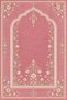 Pink Classic Patterned Digital Print Prayer Rug – Traditional Motif Prayer Mat - 2