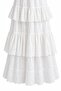Ecru Layered Pleated Skirt - De241007 - 2
