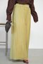 Women's Wide Waist Elastic Lined Wrinkled Loose Trousers in Fat Green - 2