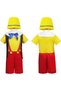 Pinocchio Costume Book Character Outfit 8 9 10 11 12 13 Year Old Storybook Hero Play Dress Up - 3