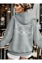 Unisex Sleeve Printed Hooded Kangaroo Pocket Comfortable Fit Regular Cut Sweatshirt