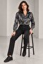 Women's Metallic Satin Shirt 100% Cotton Satin Shirt