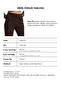 Women's Bitter Brown W6-81 Flare Fit Slim Ribbed Flexible Velvet Fabric Trousers - 4