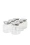 6-Piece 600 ml Glass Spice Rack Set |   Vacuum Spice Storage Set with Metal Lid |   Kitchen Organizer - 3