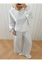 Unisex Women's Men's Unprinted Sporty Oversize 3 Thread Hooded Hoodie and Baggy Sweatpants