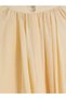 Yellow Hakim Collar Cotton Women's Shirt Tunic - 6