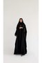 MWT5190 - عباية اسود ناعمة و يومية مع تدخيلات دانتيل - 5
