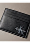 Men's Brand Logo Smooth Surface Black Card Holder with Multiple Card Slots - 3