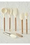 Olivia Silicone Tongs Cream (27X5X3.5 cm) - 5