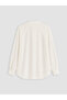 Vizyon New Season Ecru Hakim Collar Women's Shirt Tunic - 7