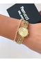 Steel Strap Special Design 2 Year Warranty 3 Atm Waterproof Women's Wristwatch + Bracelet Gift - 3
