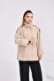 Women's Oversize Stand Collar Buttoned Pocket Short Cashmere Coat - 4