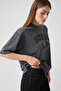 Burnout Women's Oversize Fit T-Shirt - 4