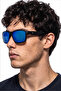 Flyn Black Blue Mirror Men's Sunglasses - 2