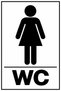 Women's and Men's Wc Door Sticker 10X15 cm – Set of 8 (4 Women + 4 Men)