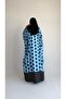 MWT2094 - Blue Polka Dot Abaya | عباية منقطة سماوي - 6