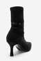 Andora Black Suede Women's Heeled Boots - 5