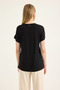 Ribbed Round Neck Blouse - 5