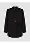 Black Dobby Women's Shirt Tunic - 6