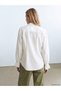 Vizyon New Season White Scarf Collar Ruffled Women's Shirt - 4