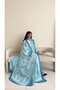MWT2064 - عباية طباعة صيفية | Summer printed abaya - 4