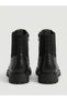25100145K Genuine Leather Zippered Boots with Elastic Back Detail for Women - 4