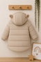 New Season Plush Teddy Bear Pocket, Hooded with Ears, Plush Lined Unisex Children's Winter Coat-Coat - 4