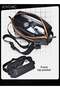 Men's Trendy Casual Large Capacity Chest Bag Water Repellent Crossbody Shoulder Bag for Business Travel Outdoor Cycling Black - 3