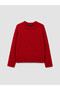 Vizyon New Season Red Crew Neck Women's Knitwear Sweater - 5
