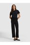 Black Loose Fit Knitwear Trousers 50331312-Vr046