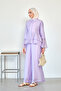 Women's Flounce Detailed Trousers Suit Lilac - 2