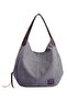Stitched Detailed Shopper/Tote Grey