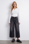 Women's White Crew Neck Buttoned Buzzy Ribbed Knitted Blouse Alc-X15796 - 5