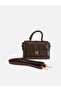 Leather Look Women's Shoulder Bag (W6) - 2