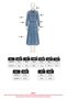 Bow Detailed Skirted Denim Suit 0303 - Blue - 5