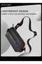 Men's Trendy Casual Large Capacity Chest Bag Water Repellent Crossbody Shoulder Bag for Business Travel Outdoor Cycling Black - 2