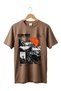 Unisex Outdoor Higher Ground Mountain Printed 100% Cotton Street Style Crew Neck Basic T-Shirt