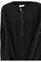 Siyah zımba detaylı ferace - 2