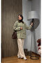 Velvet Collar Oversized Women's Jacket Trench Coat Compatible with Hijab - 3