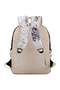 Polyester Printed Zipper Kids Backpack Set Black/White/Purple - 3