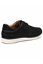Men's Black Genuine Suede Leather Casual Sports Shoes Lightweight Comfortable Stitched Sole - 4
