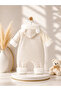 Baby Plush Hooded Rabbit Patterned Zippered Welsoft Winter Jumpsuit - 4