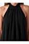 Tie-Detail Stand-Up Halter Neck Sleeveless Jumpsuit - 4
