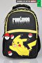 Licensed Pokemon Electric Shadow Collection Large Size School Bag with Dekomus Pocket Notebook Gift