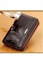 Men's Wallet Long Purse Leather Clutch Large Business Handbag Phone Card Holder Case Travel Wallet as Gift for Men Father Son Husband Boyfriend - 7