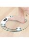 Round Electronic Weight Scale LCD Display Toughened Glass 180kg Gym Bathroom Smart Body Weighing Digital Scale - 3