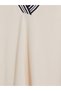 Ecru Oversize Soft Touch Women's Sweatshirt - 6