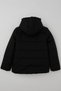 Girl's Coat with Fleece Inside and Zipper with Hood, 6-9 Years Old, Black - 2