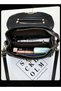 Women Small Shoulder Bag Ladies Vintage PU Leather Waterproof and Wear-resistant Zipper Multifunction Crossbody Bag Black - 3